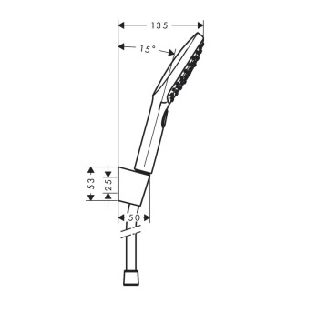 Душ слушалка Raindance Select E120 3jet с аксесоари хром HANSGROHE